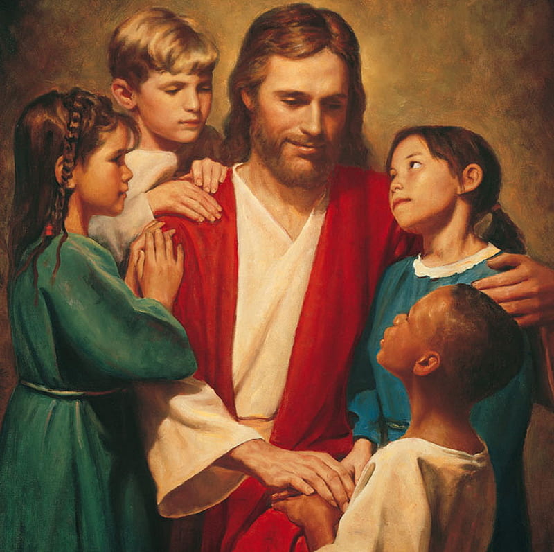 Jesús enseña a los niños